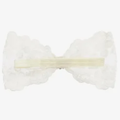 Cute Cute White Lace Bow Headband (24cm) New