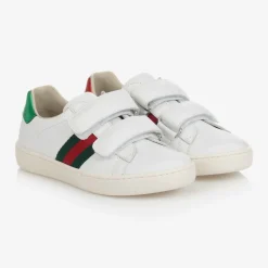 Gucci White Leather Ace Trainers Sale