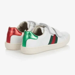 Gucci White Leather Ace Trainers Sale