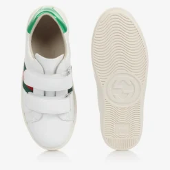 Gucci White Leather Ace Trainers Sale