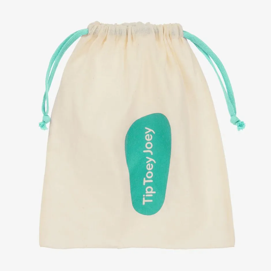 Tip Toey Joey White Leather Baby Trainers New