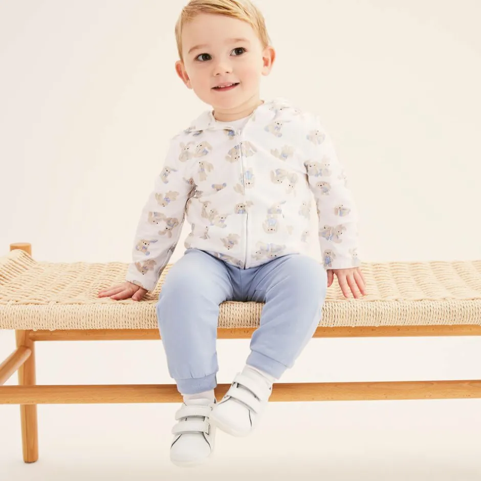 Bobux White Leather First-Walker Baby Trainers New