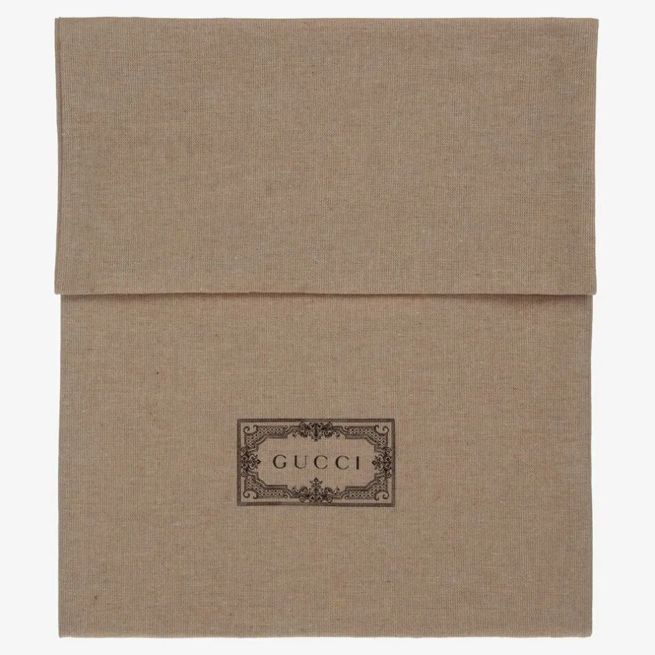 Gucci White Leather Logo Sliders Discount