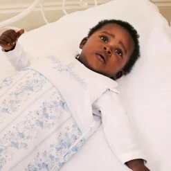 Peter Rabbit™ by Childrensalon White Linen & Cotton Sleeping Bag (82cm) Hot