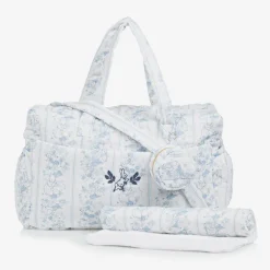 Peter Rabbitâ„¢ by Childrensalon White Linen & Cotton Changing Bag (42cm) New