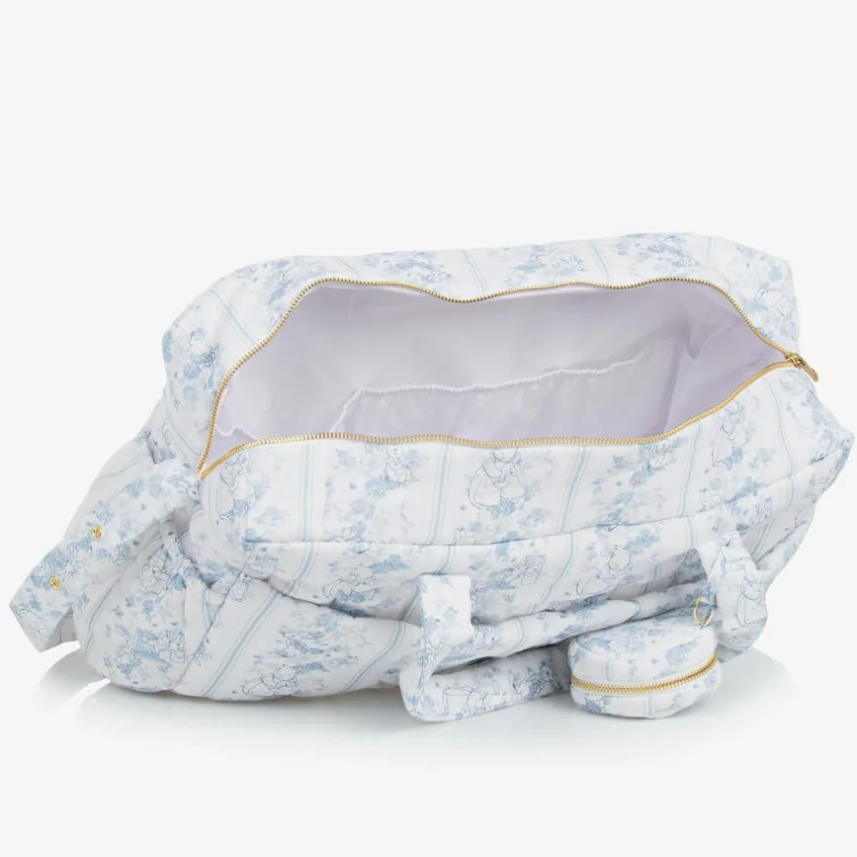 Peter Rabbit™ by Childrensalon White Linen & Cotton Changing Bag (42cm) New