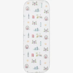 Kissy Kissy White London Getaway Burping Cloth (48cm) Best