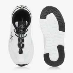 Calvin Klein White Mesh Trainers Hot