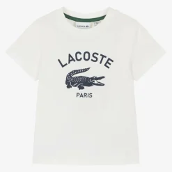 Lacoste White Organic Cotton T-Shirt Sale
