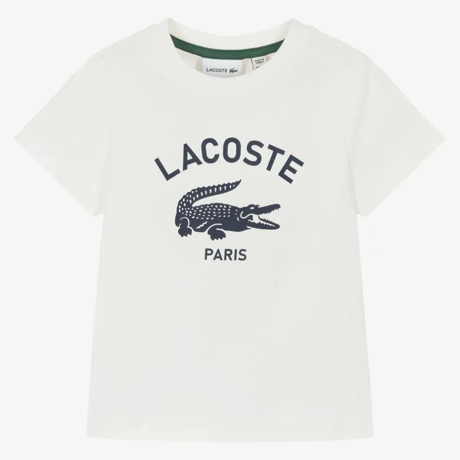 Lacoste White Organic Cotton T-Shirt Sale
