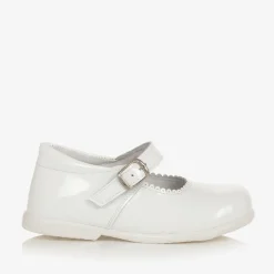 Childrens Classics White Patent Leather Shoes