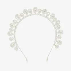 Sienna Likes To Party White Pearl & Crystal Tiara Best