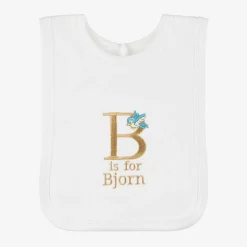 Paint My Dreams White Personalised 'B' Initial Bib Best