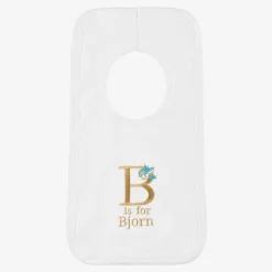 Paint My Dreams White Personalised 'B' Initial Bib Best