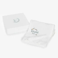 Paint My Dreams White Personalised Cotton Blanket (88cm) New