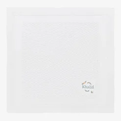 Paint My Dreams White Personalised Cotton Blanket (88cm) New