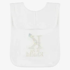 Paint My Dreams White Personalised 'K' Initial Bib