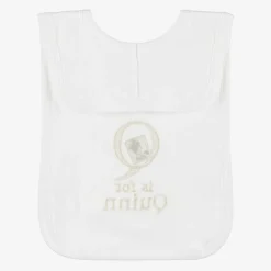Paint My Dreams White Personalised 'Q' Initial Bib