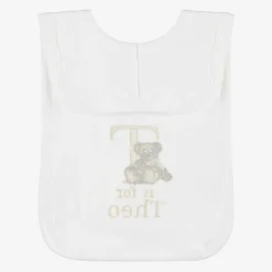 Paint My Dreams White Personalised 'T' Initial Bib Online