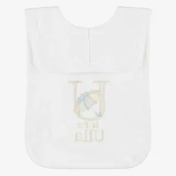 Paint My Dreams White Personalised 'U' Initial Bib Outlet