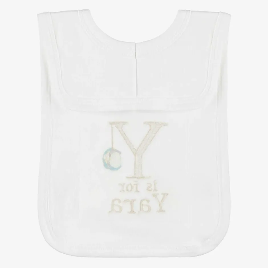Paint My Dreams White Personalised 'Y' Initial Bib Hot