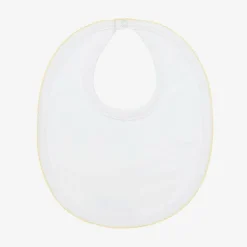 Kissy Kissy White Pima Cotton Bee Hive Bib Discount