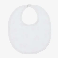 Kissy Kissy White Pima Cotton Honey Bear Cubs Bib Discount