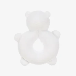 Emile et Rose White Plush Bear Rattle Toy (14cm) Discount