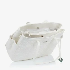 Nanán White Quilted Changing Bag (39cm) Online