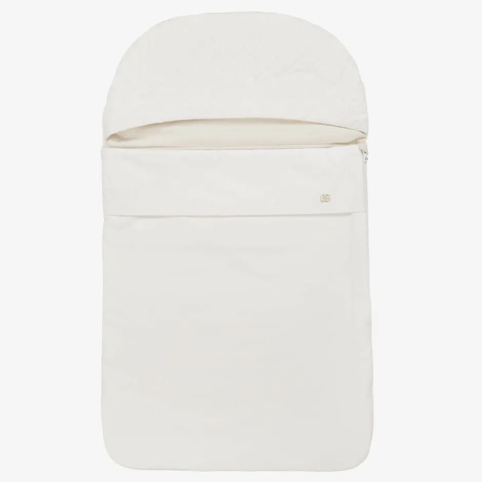 Dolce amp; Gabbana White Quilted Cotton Nest (80cm) New