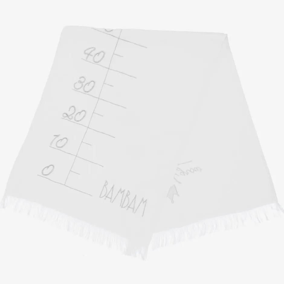 Bam Bam White "See How I Grow" Towel (125cm)