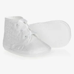 Early Days White Silk Pre-Walker Shoes Online