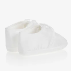 Early Days White Silk Pre-Walker Shoes Discount