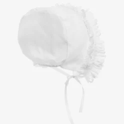 Sarah Louise White Smocked Baby Bonnet Online