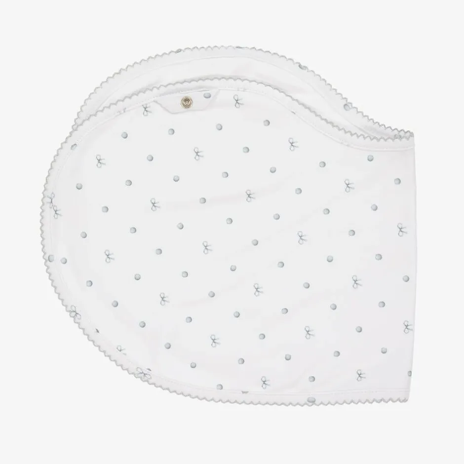 My Little Pie White Supima Cotton Silver Moon Muslin (60cm) Clearance