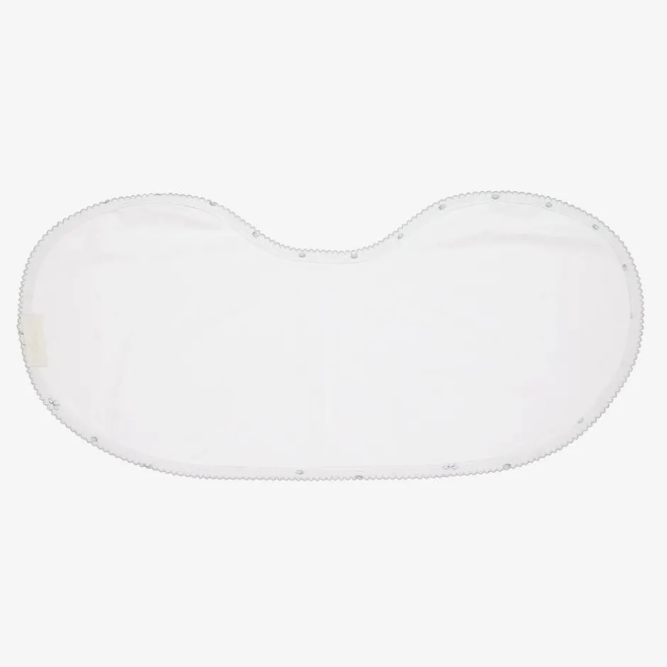 My Little Pie White Supima Cotton Silver Moon Muslin (60cm) Clearance