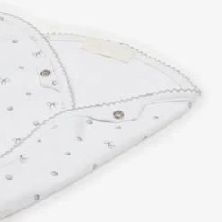 My Little Pie White Supima Cotton Silver Moon Muslin (60cm) Clearance