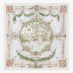 Atelier Choux Paris White Tapestry Swaddle (97cm) Discount