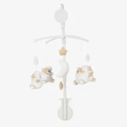 Nanán White Teddy Bear Musical Cot Mobile (40cm) Hot