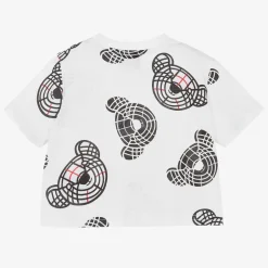 Burberry White Thomas Bear Baby T-Shirt New