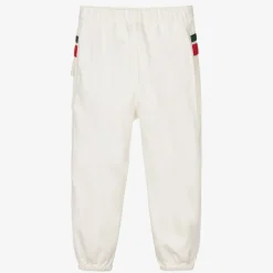 Gucci White Web Stripe Denim Jeans Discount