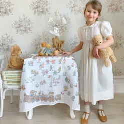 Atelier Choux Paris White Winter Swaddle (97cm) Clearance