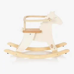 Vilac White Wooden Rocking Horse (77cm) Clearance