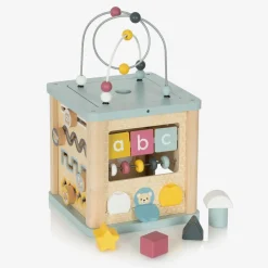 Bigjigs Wooden Activity Cube (23cm) Clearance