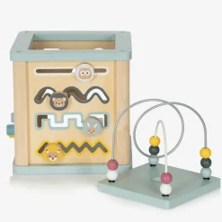 Bigjigs Wooden Activity Cube (23cm) Clearance