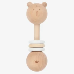 Bam Bam Wooden Bear Rattle (15cm) Hot