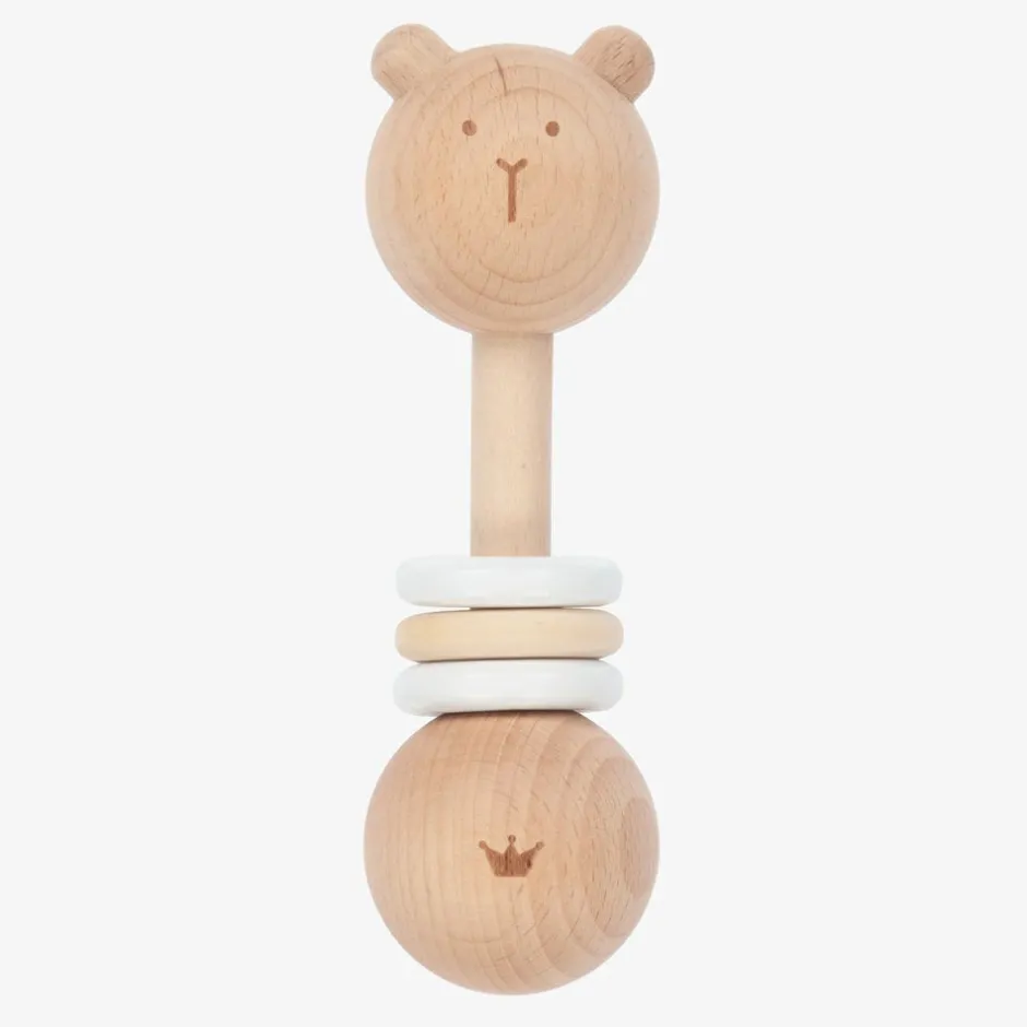 Bam Bam Wooden Bear Rattle (15cm) Hot