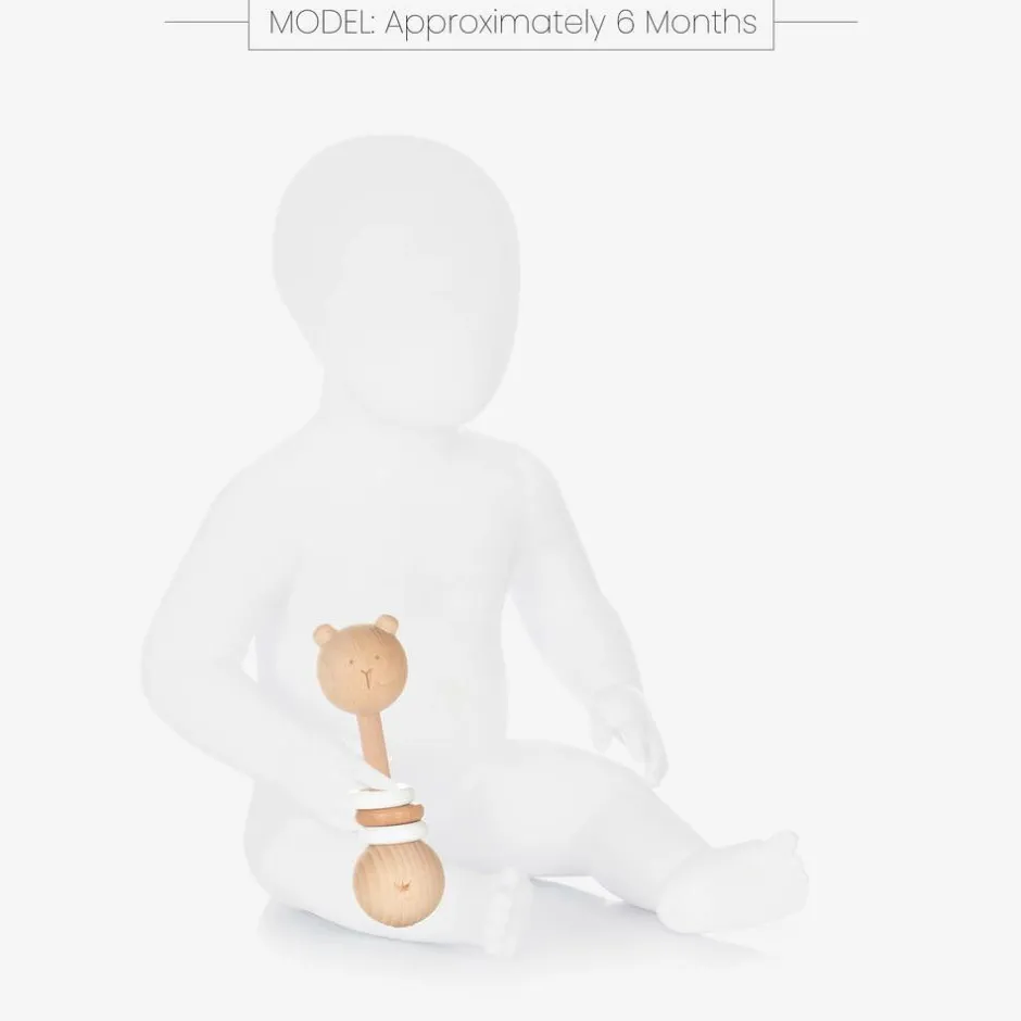 Bam Bam Wooden Bear Rattle (15cm) Hot