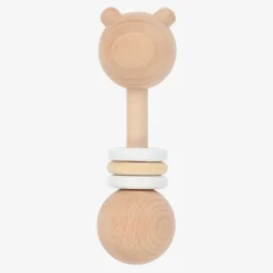 Bam Bam Wooden Bear Rattle (15cm) Hot