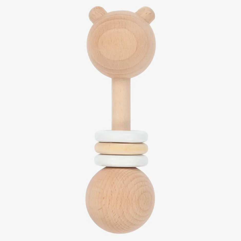 Bam Bam Wooden Bear Rattle (15cm) Hot